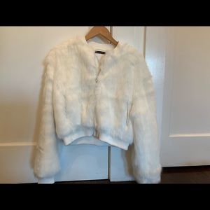 Unworn Brandy Melville Fiona Fur Bomber Jacket